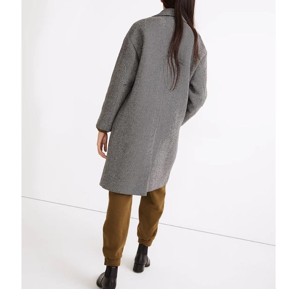 Madewell Averdon Coat in Herringbone Insuluxe Fabric - Picture 3 of 9